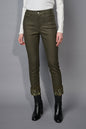 Picadilly Embellished Cuff Cropped Jeans