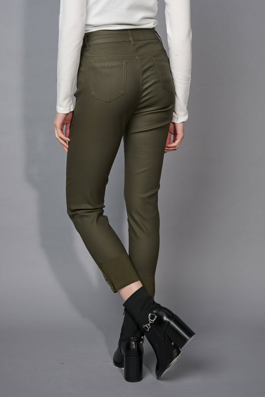 Picadilly Embellished Cuff Cropped Jeans
