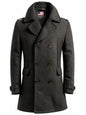 Men’s Stylish Blackish Grey Wool Coat