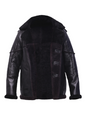 Men’s Pure Black Sheepskin Leather Jacket