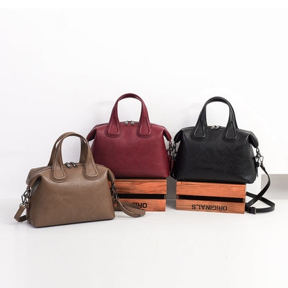 Handbag Large Capacity Bag for Women High Sense Boston Bag Office Messenger Bag for Women
