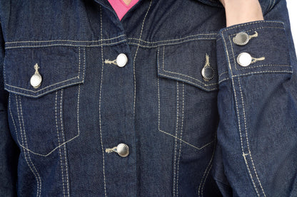 Women's Classic Button Front Denim Jacket — Timeless Everyday Style