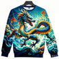 Full Print Chinese Dragon Graphic Sweatshirts For Men Women Long Sleeve Casual Round Neck Hoodie Streetwear Mens Sport Tracksuit