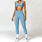 2-Piece Yoga Set Push Up Bra High Waisted Leggings