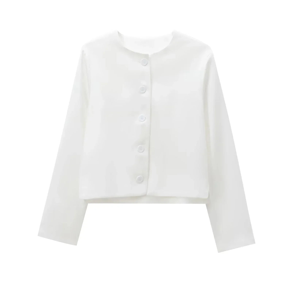 Foridol Solid O-neck Single Breasted Black Blazer Coat Women Autumn Winter Short Jacket Office Lady Vintage Buttons Veste