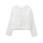 Foridol Solid O-neck Single Breasted Black Blazer Coat Women Autumn Winter Short Jacket Office Lady Vintage Buttons Veste