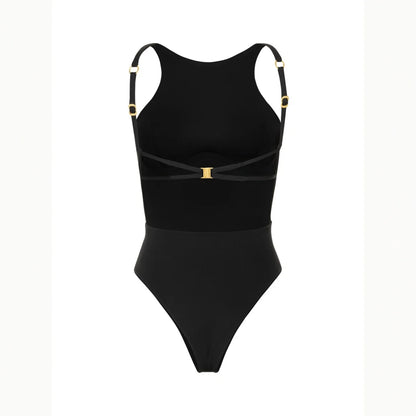 Push Up 2025 Sexy Women One Piece Swimsuit Female Swimwear Halter Biquini Belt Monokini Swimming Suit Bathing Suit Beachwear