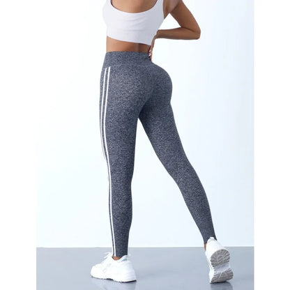 Striped Yoga Leggings for Women