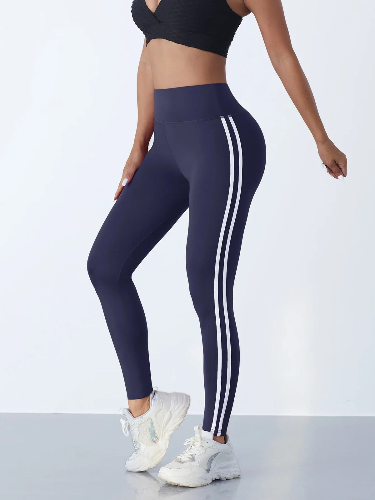 Striped Yoga Leggings for Women