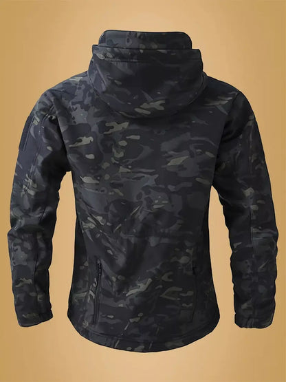 Men's Camouflage Zip Up Hooded Jacket