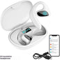 Ear-hook Wireless Translation Headphones - Long Battery Life Open-ear Bluetooth Headset with Real-time Multi-language Interpretation for Sports and Business