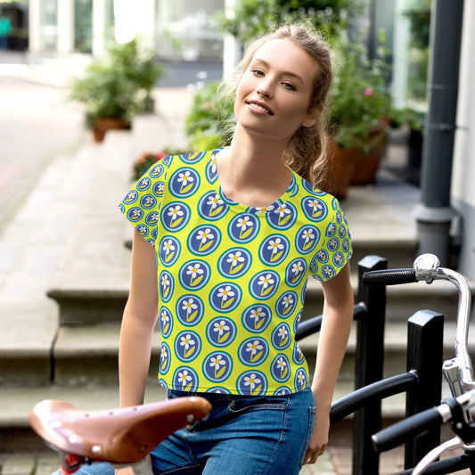 All-Over Print Crop Tee-LifessentialsLLC.com