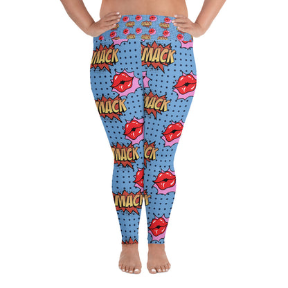 All-Over Print Plus Size Leggings-LifessentialsLLC.com