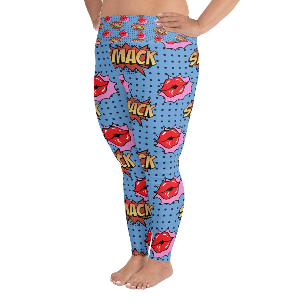 All-Over Print Plus Size Leggings-LifessentialsLLC.com