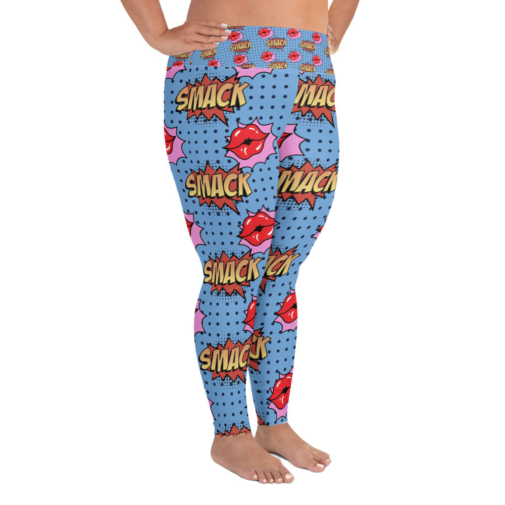 All-Over Print Plus Size Leggings-LifessentialsLLC.com