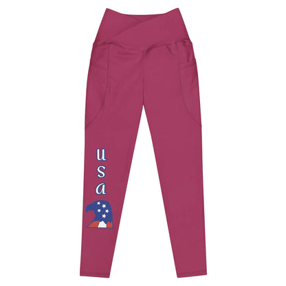 Crossover leggings with pockets-LifessentialsLLC.com