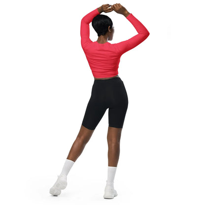 Recycled long-sleeve crop top-LifessentialsLLC.com