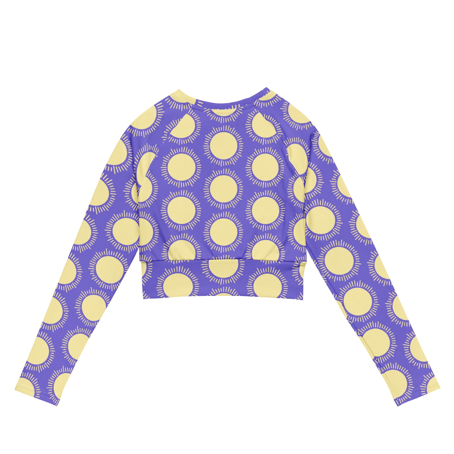 Recycled long-sleeve crop top