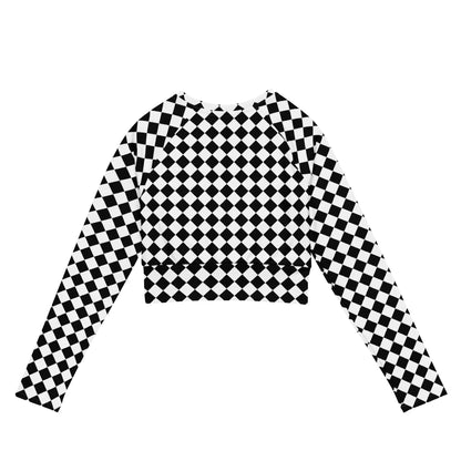 Recycled long-sleeve crop top-LifessentialsLLC.com