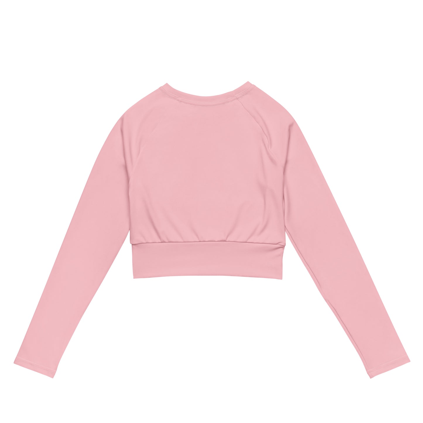 Recycled long-sleeve crop top