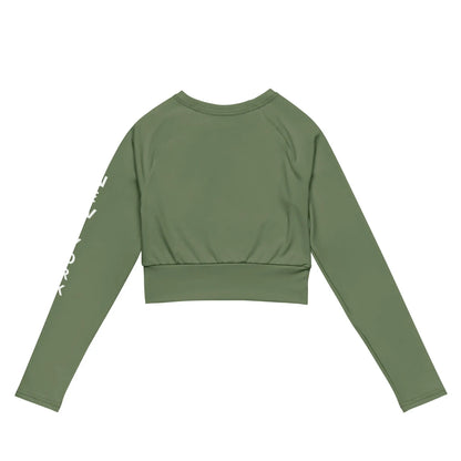 Recycled long-sleeve crop top-LifessentialsLLC.com