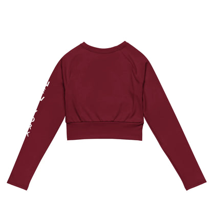 Recycled long-sleeve crop top-LifessentialsLLC.com