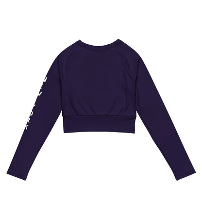 Recycled long-sleeve crop top-LifessentialsLLC.com