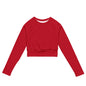 Recycled long-sleeve crop top-LifessentialsLLC.com