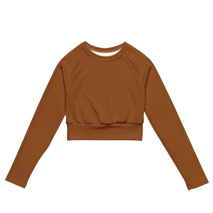 Recycled long-sleeve crop top-LifessentialsLLC.com