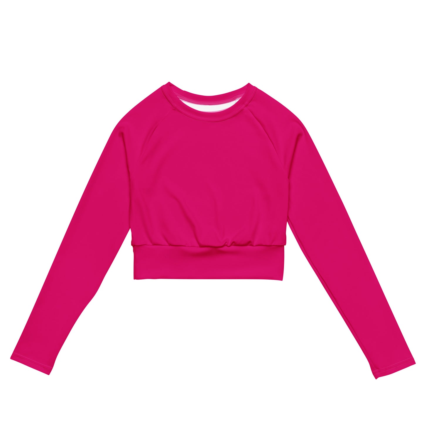 Recycled long-sleeve crop top