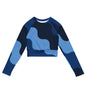 Recycled long-sleeve crop top-LifessentialsLLC.com