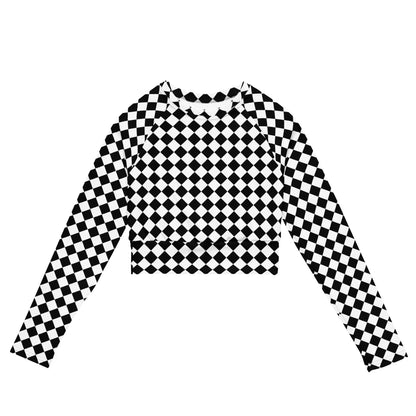 Recycled long-sleeve crop top-LifessentialsLLC.com