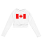 Recycled long-sleeve crop top-LifessentialsLLC.com