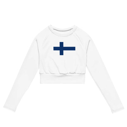 Recycled long-sleeve crop top-LifessentialsLLC.com
