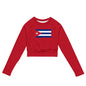 Recycled long-sleeve crop top-LifessentialsLLC.com