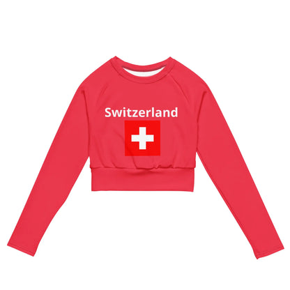 Recycled long-sleeve crop top-LifessentialsLLC.com