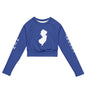 Recycled long-sleeve crop top-LifessentialsLLC.com