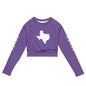 Recycled long-sleeve crop top-LifessentialsLLC.com