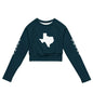 Recycled long-sleeve crop top-LifessentialsLLC.com