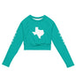 Recycled long-sleeve crop top-LifessentialsLLC.com