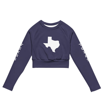Recycled long-sleeve crop top-LifessentialsLLC.com