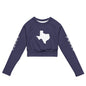 Recycled long-sleeve crop top-LifessentialsLLC.com