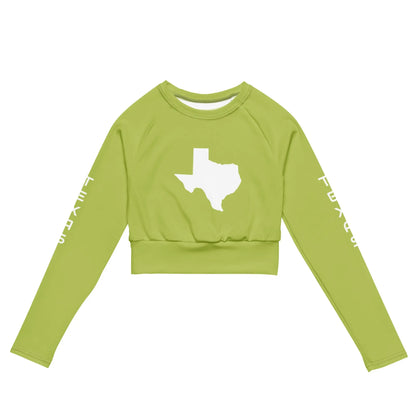 Recycled long-sleeve crop top-LifessentialsLLC.com