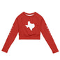 Recycled long-sleeve crop top-LifessentialsLLC.com