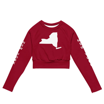 Recycled long-sleeve crop top-LifessentialsLLC.com