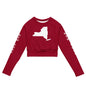 Recycled long-sleeve crop top-LifessentialsLLC.com