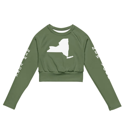 Recycled long-sleeve crop top-LifessentialsLLC.com