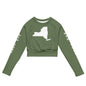 Recycled long-sleeve crop top-LifessentialsLLC.com
