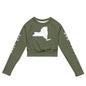 Recycled long-sleeve crop top-LifessentialsLLC.com