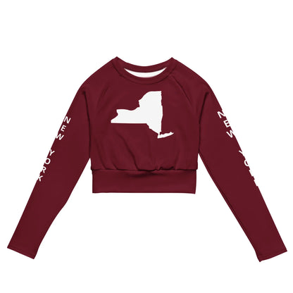 Recycled long-sleeve crop top-LifessentialsLLC.com